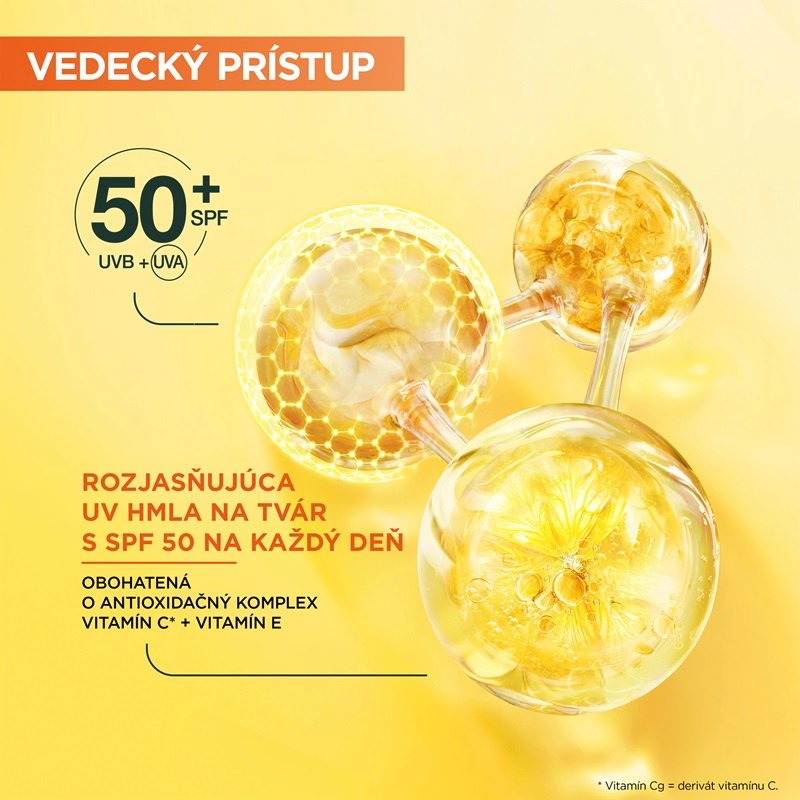Garnier Vitamin C* rozjasňujúca pleťová hmla s SPF 50+ - 2
